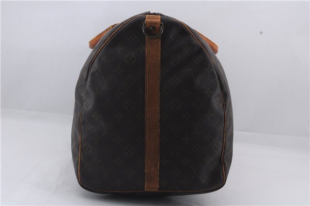 Auth Louis Vuitton Monogram Keepall Bandouliere 60 Boston Bag M41412 LV 2670D