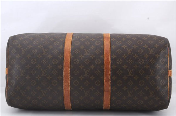 Auth Louis Vuitton Monogram Keepall Bandouliere 60 Boston Bag M41412 LV 2670D