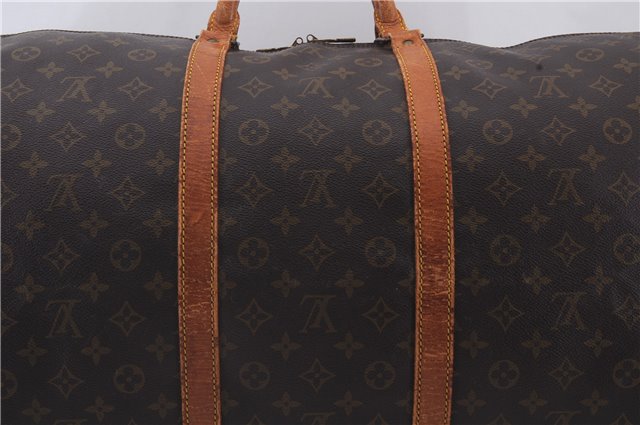 Auth Louis Vuitton Monogram Keepall Bandouliere 60 Boston Bag M41412 LV 2670D