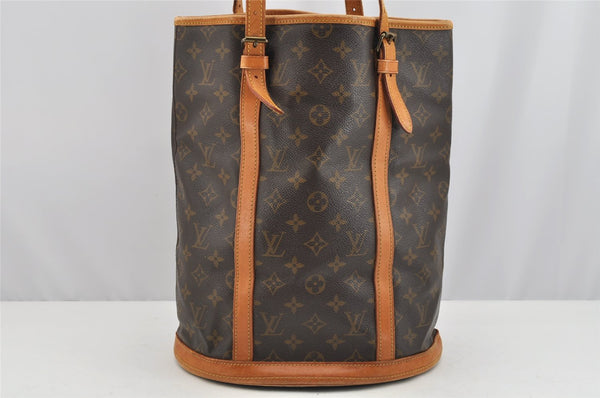 Authentic Louis Vuitton Monogram Bucket GM Shoulder Bag Old Model Junk 2670I
