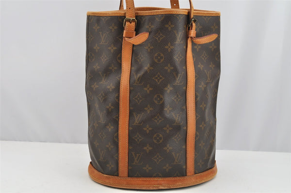 Authentic Louis Vuitton Monogram Bucket GM Shoulder Bag Old Model Junk 2670I