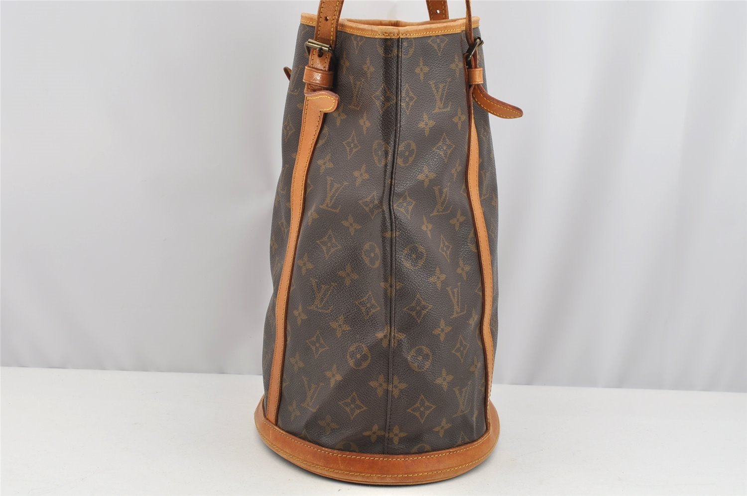 Authentic Louis Vuitton Monogram Bucket GM Shoulder Bag Old Model Junk 2670I