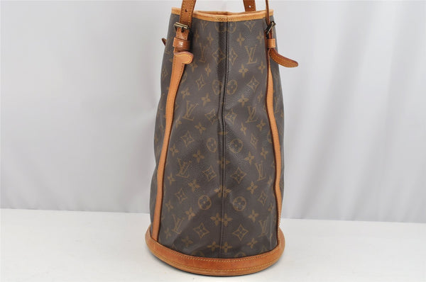 Authentic Louis Vuitton Monogram Bucket GM Shoulder Bag Old Model Junk 2670I