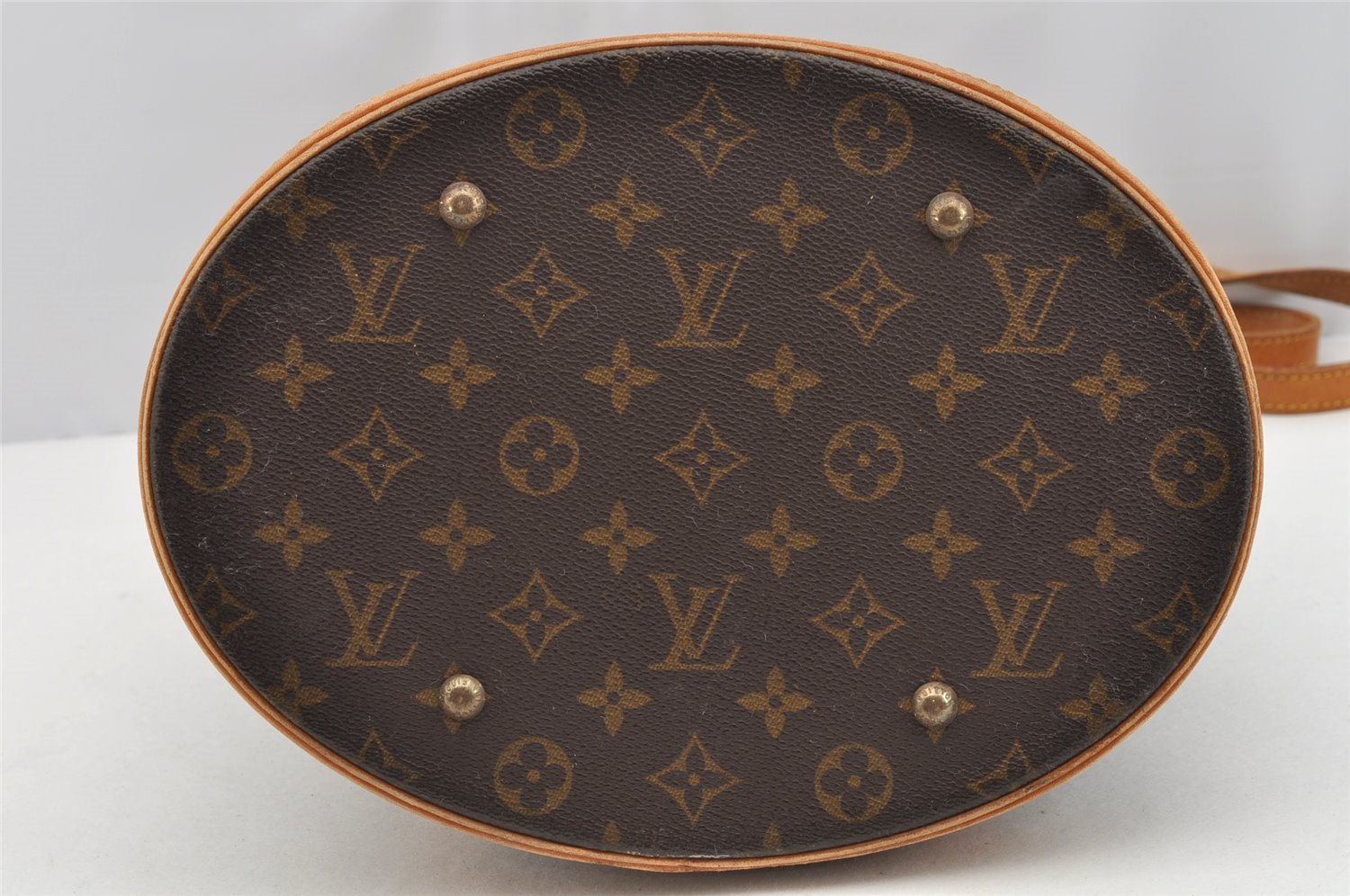 Authentic Louis Vuitton Monogram Bucket GM Shoulder Bag Old Model Junk 2670I