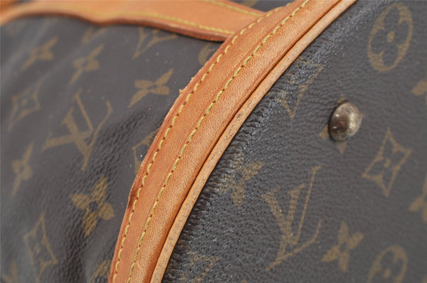 Authentic Louis Vuitton Monogram Bucket GM Shoulder Bag Old Model Junk 2670I