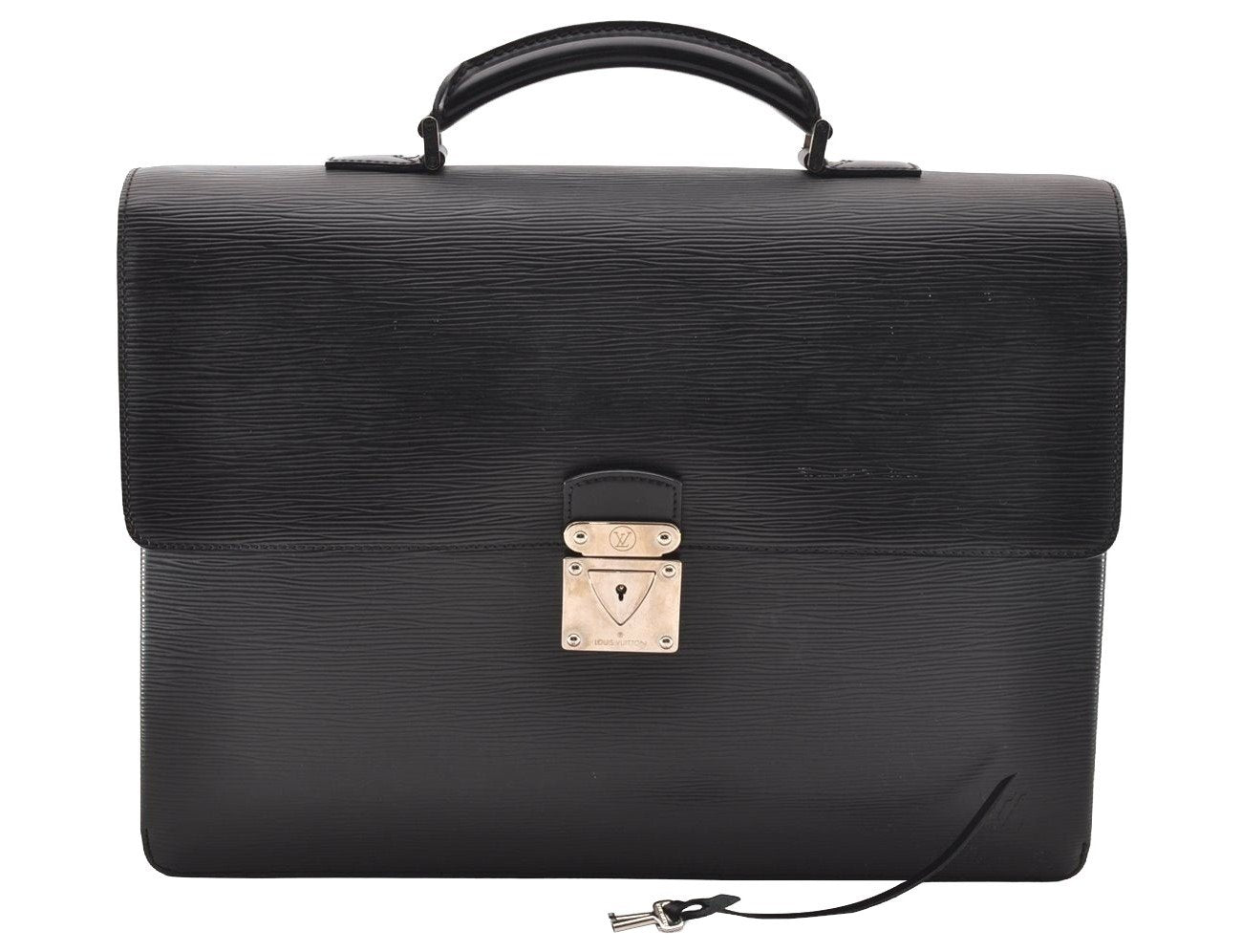 Authentic Louis Vuitton Epi Laguito Business Briefcase Black M54552 LV 2671I