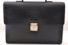 Authentic Louis Vuitton Epi Laguito Business Briefcase Black M54552 LV 2671I
