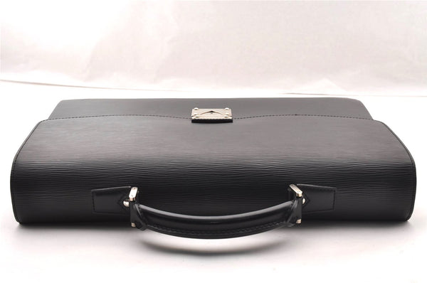 Authentic Louis Vuitton Epi Laguito Business Briefcase Black M54552 LV 2671I