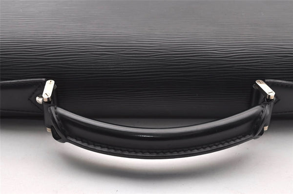 Authentic Louis Vuitton Epi Laguito Business Briefcase Black M54552 LV 2671I