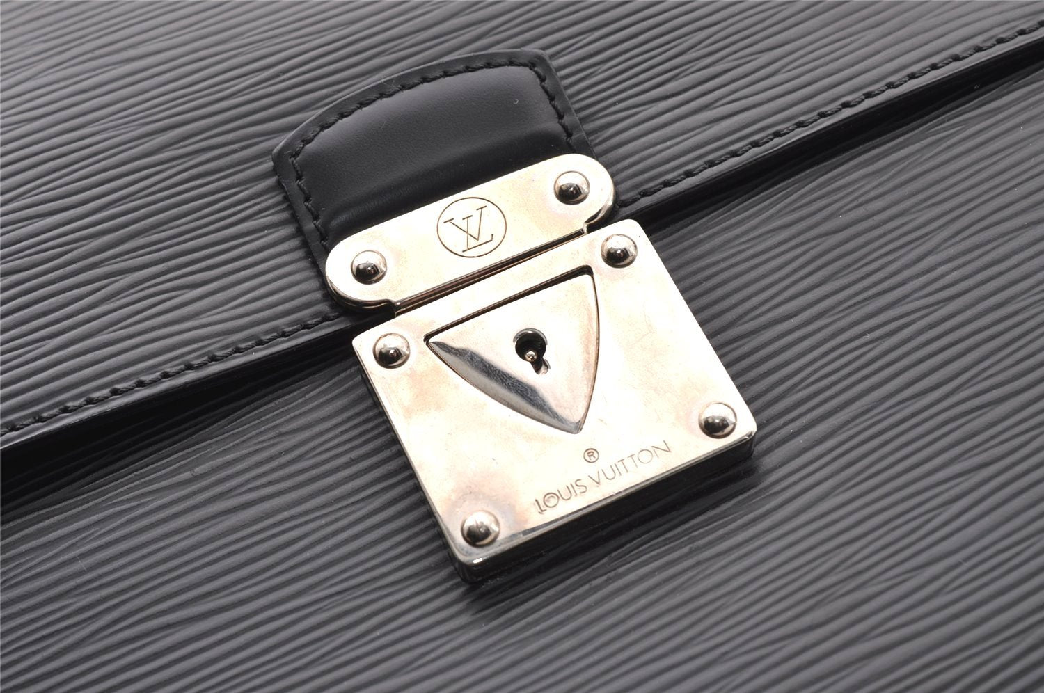 Authentic Louis Vuitton Epi Laguito Business Briefcase Black M54552 LV 2671I