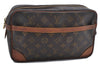 Authentic Louis Vuitton Monogram Compiegne 28 Clutch Hand Bag M51845 LV 2672D