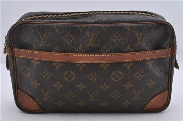 Authentic Louis Vuitton Monogram Compiegne 28 Clutch Hand Bag M51845 LV 2672D