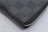 Authentic Louis Vuitton Damier Graphite Zippy Wallet Vertical N63095 LV 2672F