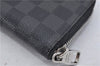 Authentic Louis Vuitton Damier Graphite Zippy Wallet Vertical N63095 LV 2672F