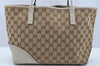 Authentic GUCCI New Britt Shoulder Tote Bag GG Canvas Leather 169946 Brown 2672I