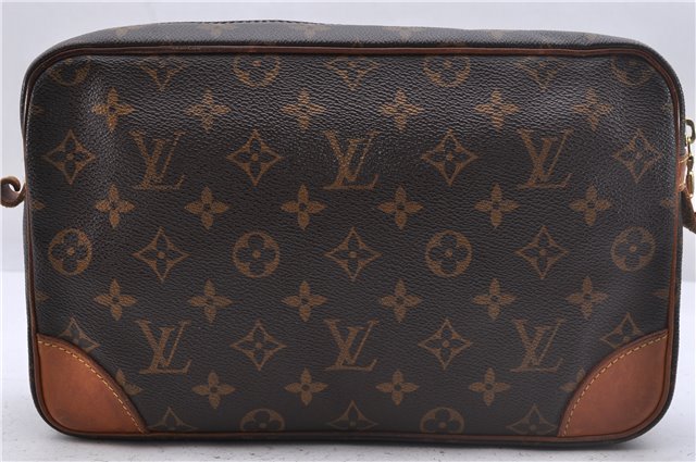 Authentic Louis Vuitton Monogram Compiegne 28 Clutch Hand Bag M51845 LV 2673D