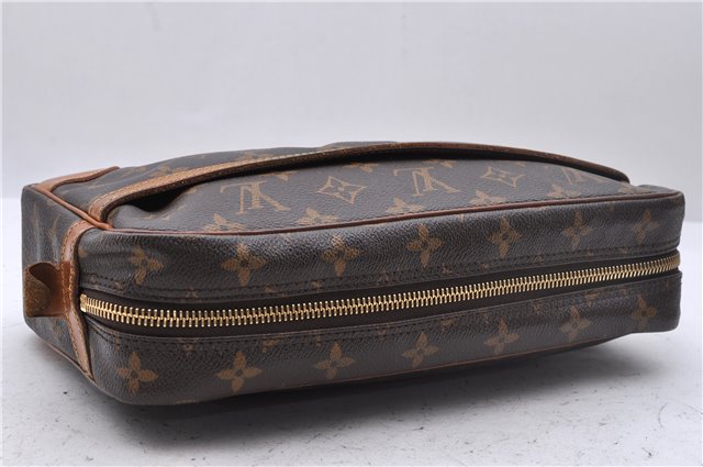 Authentic Louis Vuitton Monogram Compiegne 28 Clutch Hand Bag M51845 LV 2673D