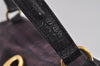 Authentic YVES SAINT LAURENT Muse Two Hand Bag Leather 197149 Purple 2674I