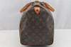 Authentic Louis Vuitton Monogram Speedy 35 Hand Boston Bag M41524 LV 2675I