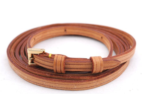 Authentic Louis Vuitton Leather Shoulder Strap For Mott Beige 49.6" LV 2676E
