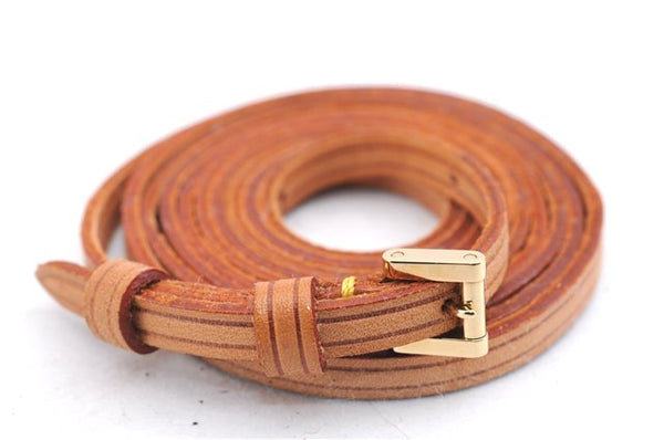 Authentic Louis Vuitton Leather Shoulder Strap For Mott Beige 49.6" LV 2676E