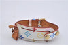 Auth Louis Vuitton Monogram Multicolor Bracelet Porto Address M92594 White 2676F