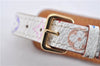 Auth Louis Vuitton Monogram Multicolor Bracelet Porto Address M92594 White 2676F