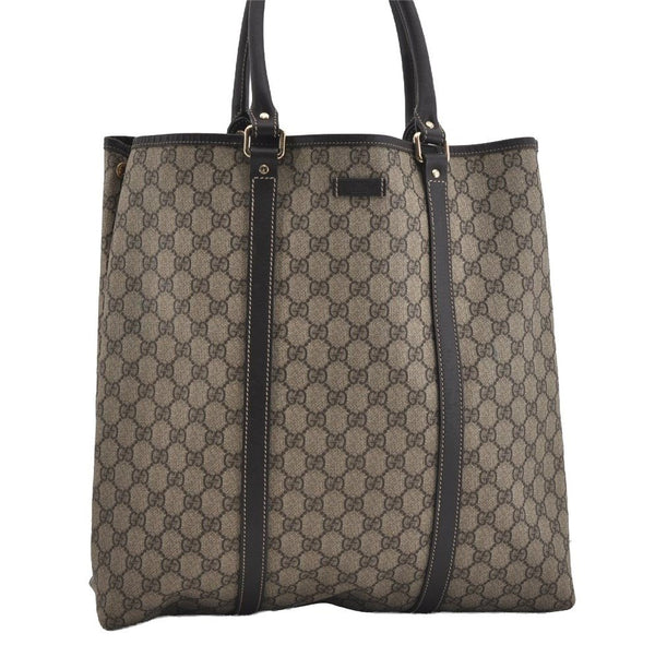 Authentic GUCCI Vintage Shoulder Hand Bag GG PVC Leather 223668 Brown 2677I