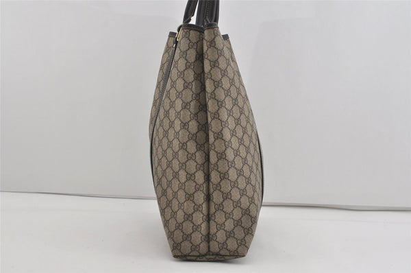 Authentic GUCCI Vintage Shoulder Hand Bag GG PVC Leather 223668 Brown 2677I
