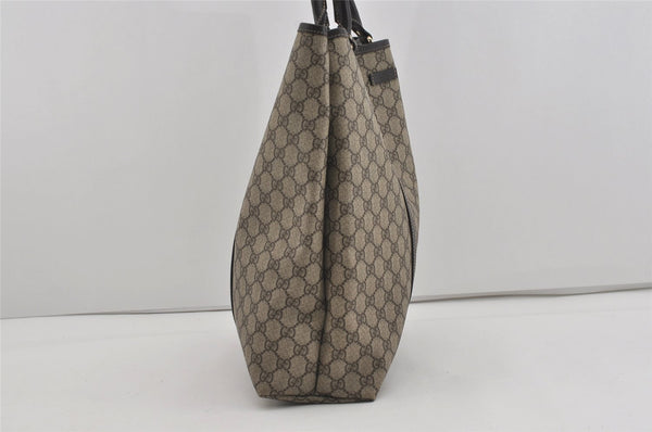 Authentic GUCCI Vintage Shoulder Hand Bag GG PVC Leather 223668 Brown 2677I