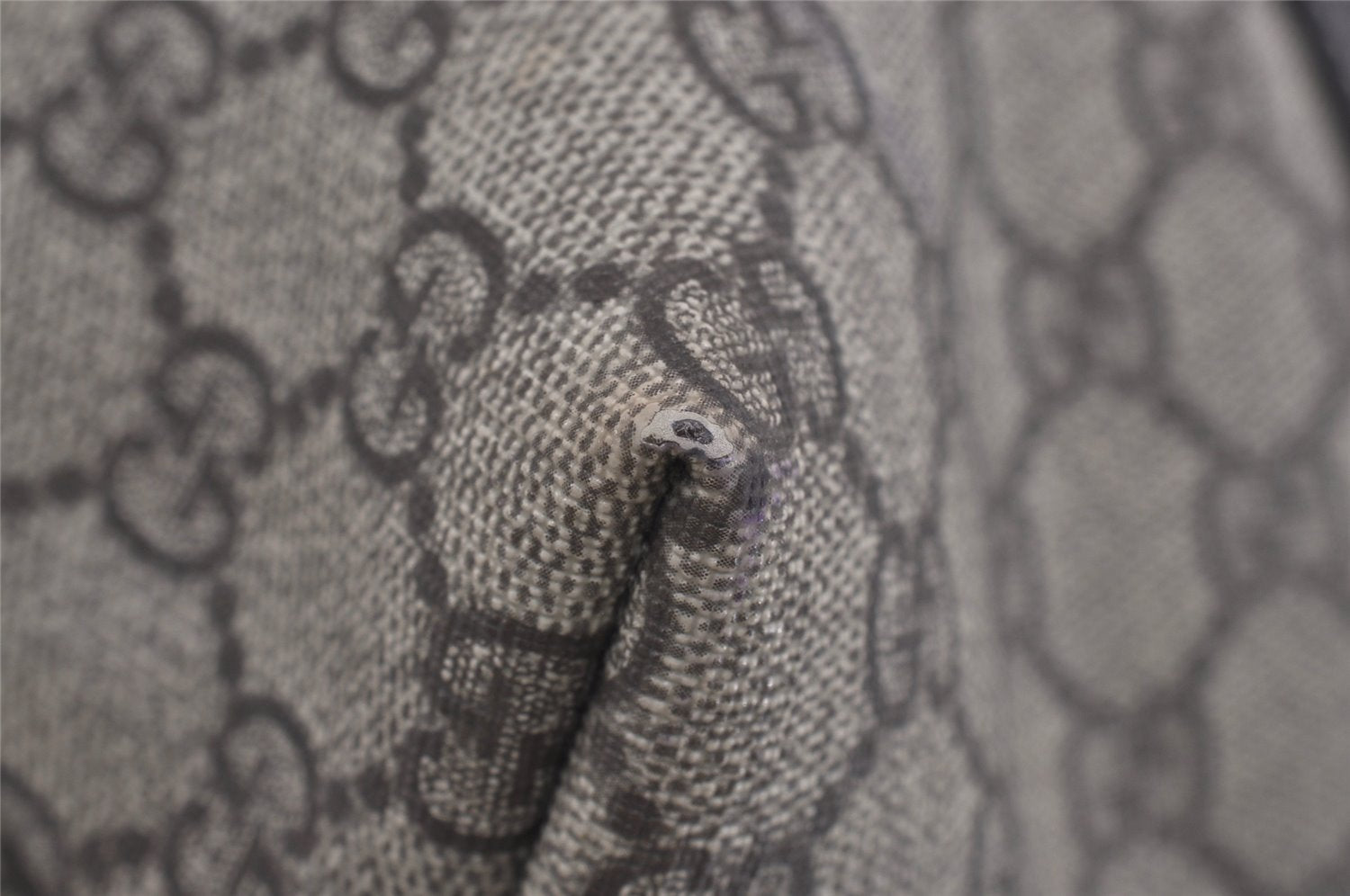 Authentic GUCCI Vintage Shoulder Hand Bag GG PVC Leather 223668 Brown 2677I