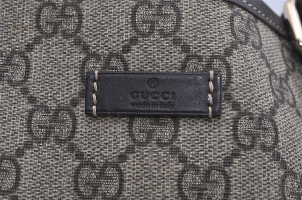 Authentic GUCCI Vintage Shoulder Hand Bag GG PVC Leather 223668 Brown 2677I