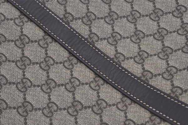 Authentic GUCCI Vintage Shoulder Hand Bag GG PVC Leather 223668 Brown 2677I