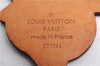 Auth Louis Vuitton Porte Cles Panda Charm Key Ring Leather Gold M62637 LV 2678E