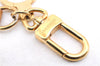 Auth Louis Vuitton Porte Cles Panda Charm Key Ring Leather Gold M62637 LV 2678E