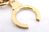 Auth Louis Vuitton Porte Cles Panda Charm Key Ring Leather Gold M62637 LV 2678E