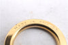 Auth Louis Vuitton Porte Cles Panda Charm Key Ring Leather Gold M62637 LV 2678E
