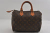 Authentic Louis Vuitton Monogram Speedy 25 Boston Hand Bag M41528 LV 2678I