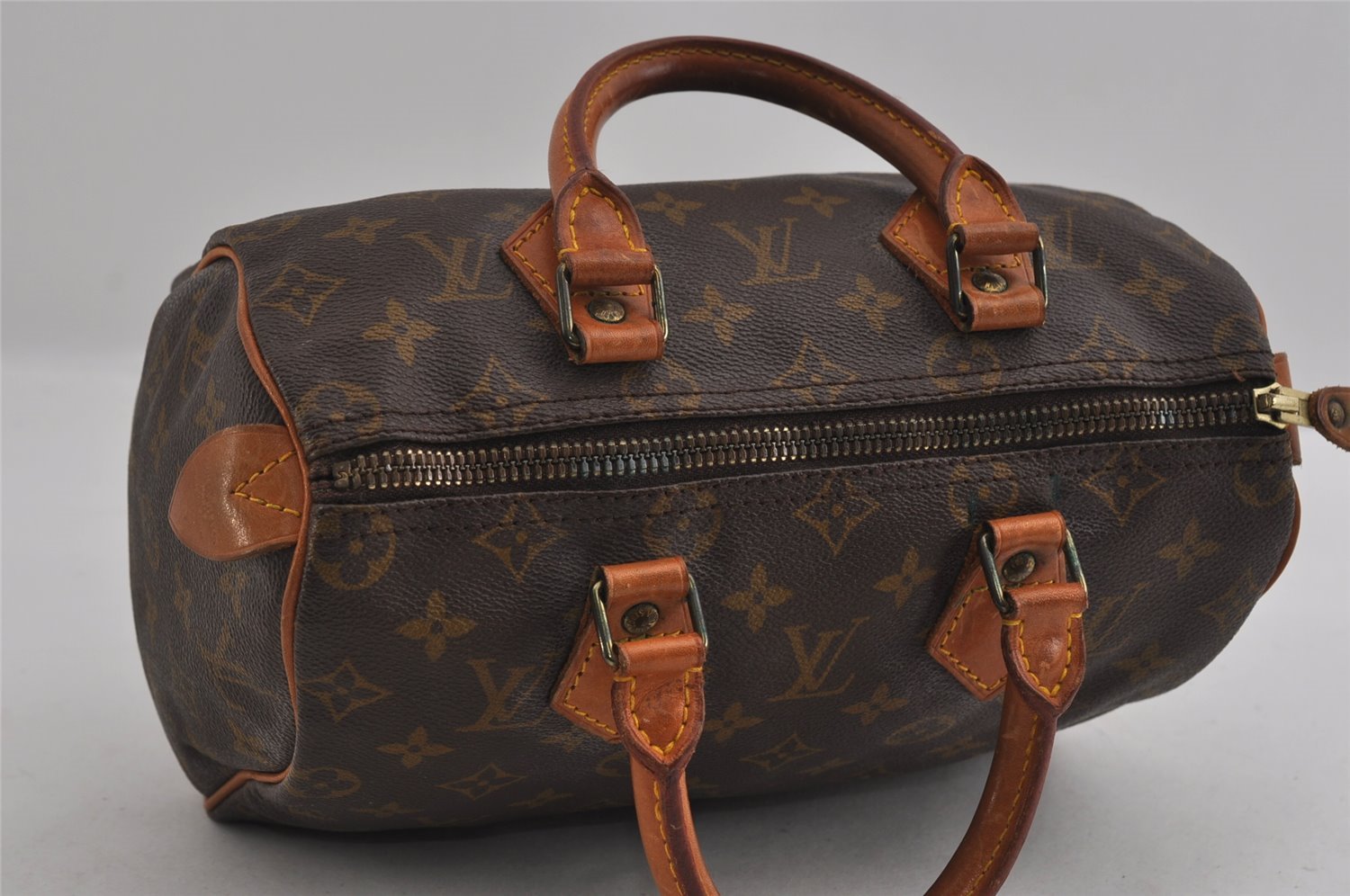 Authentic Louis Vuitton Monogram Speedy 25 Boston Hand Bag M41528 LV 2678I