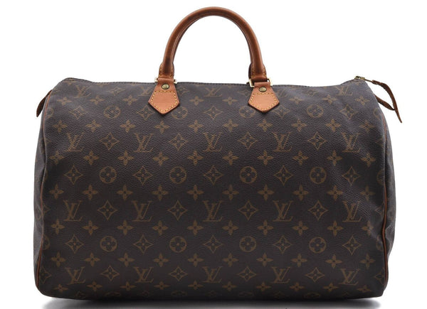 Authentic Louis Vuitton Monogram Speedy 40 Hand Bag M41522 LV 2679C