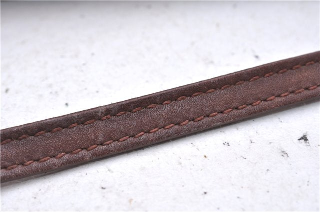 Authentic GUCCI Accessory Hand Pouch Purse GG Canvas Leather 0391103 Brown 2679E