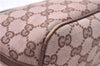 Authentic GUCCI Accessory Hand Pouch Purse GG Canvas Leather 0391103 Brown 2679E