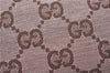 Authentic GUCCI Accessory Hand Pouch Purse GG Canvas Leather 0391103 Brown 2679E