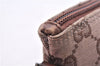 Authentic GUCCI Accessory Hand Pouch Purse GG Canvas Leather 0391103 Brown 2679E