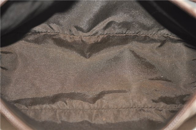 Authentic GUCCI Accessory Hand Pouch Purse GG Canvas Leather 0391103 Brown 2679E