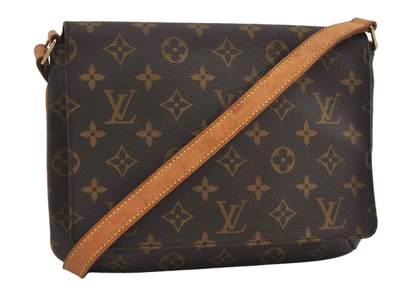 Authentic Louis Vuitton Monogram Musette Tango Shoulder Bag M51257 LV 2679I