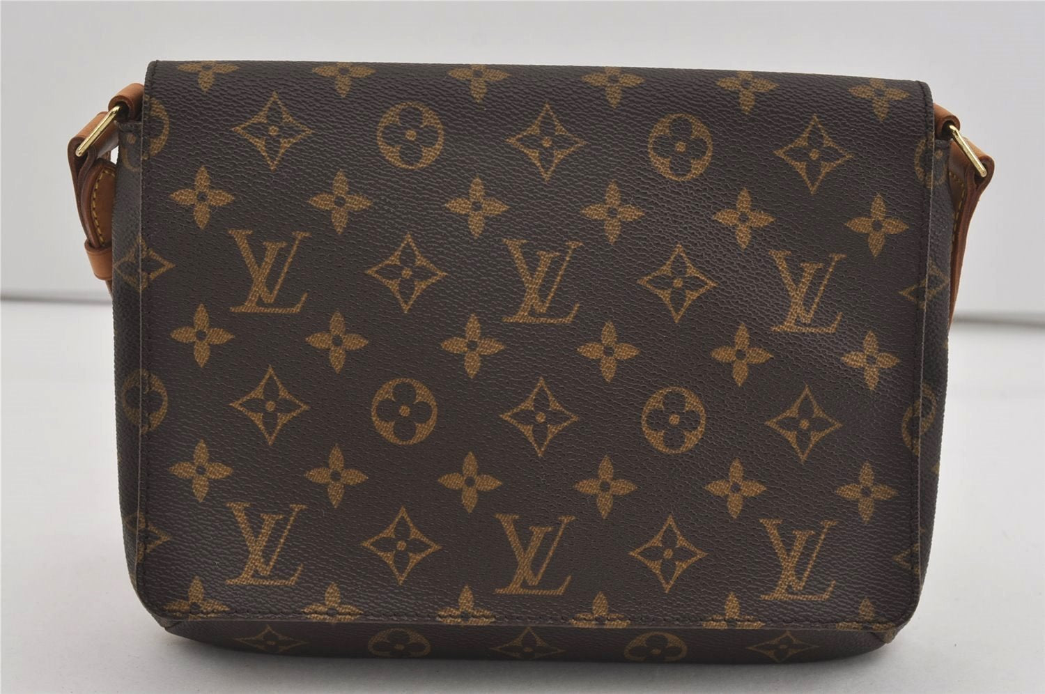 Authentic Louis Vuitton Monogram Musette Tango Shoulder Bag M51257 LV 2679I