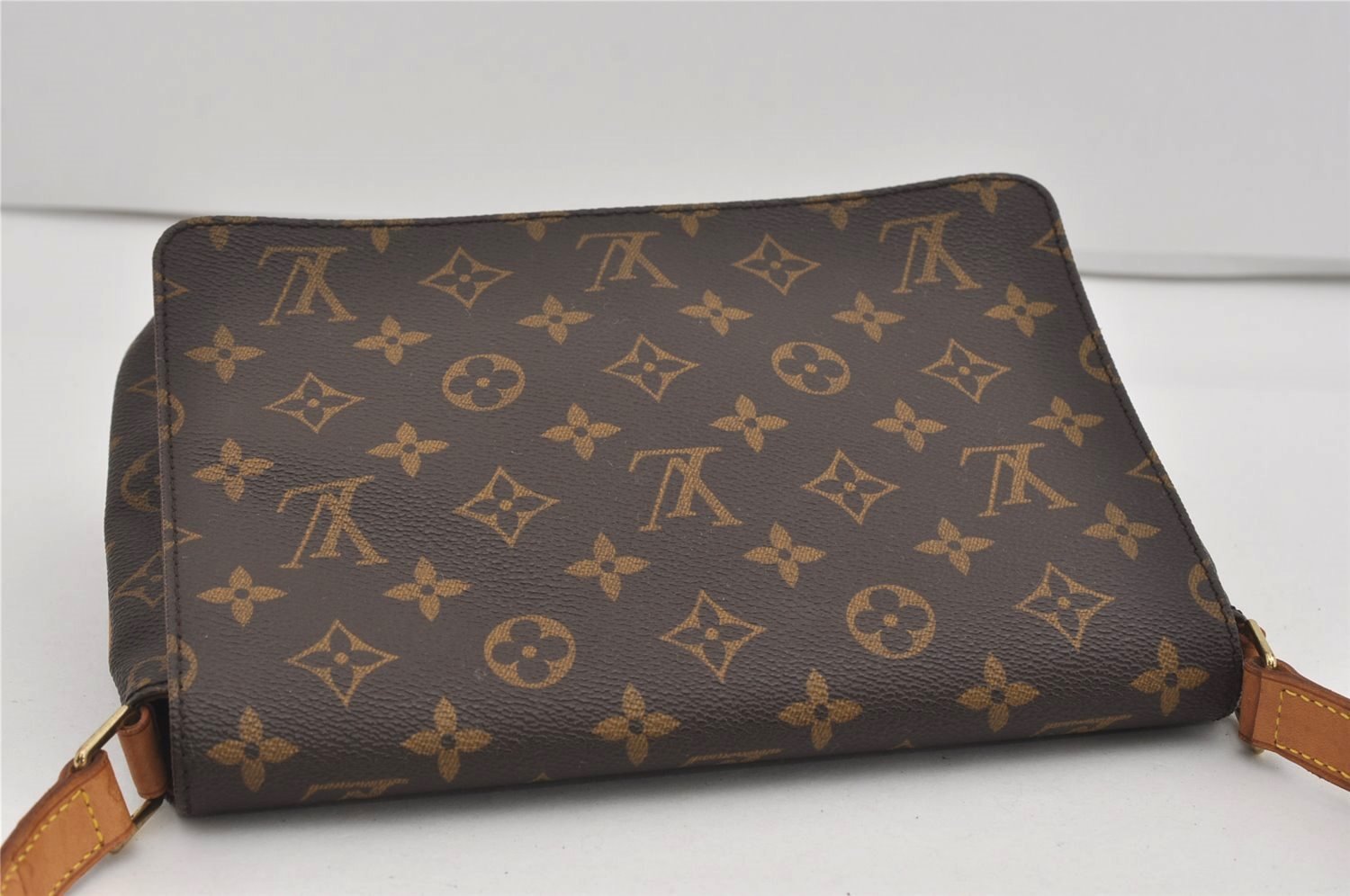 Authentic Louis Vuitton Monogram Musette Tango Shoulder Bag M51257 LV 2679I
