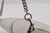 Authentic GUCCI Bamboo Chain Shoulder Hand Bag Purse Leather 235320 White 2680I