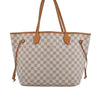 Authentic Louis Vuitton Damier Azur Neverfull MM Tote Bag N51107 LV 2683I